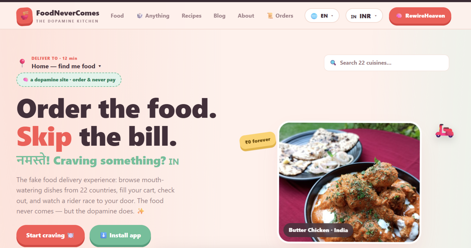 Indians Play the ‘Dopamine Game’ and Order Food Without Paying