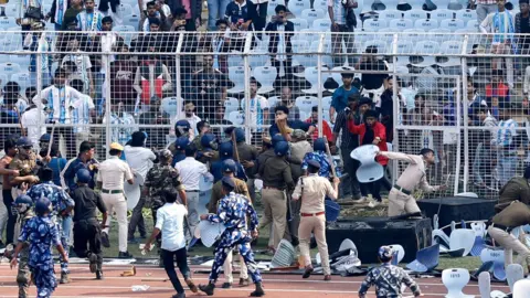 Chaos Erupts as Fans Clash at Messi's India Event
