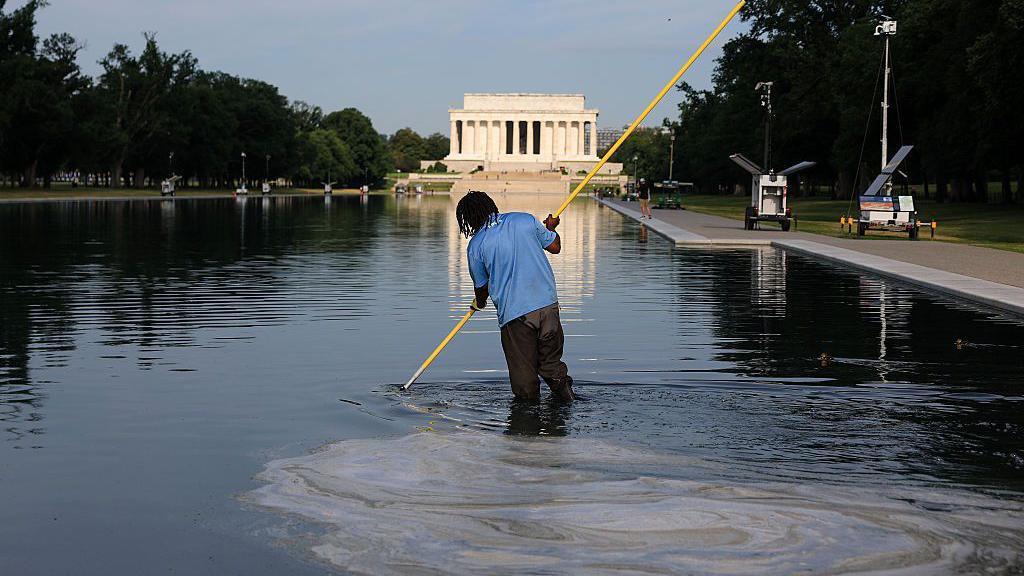 Olympian Accused of Vandalising Washington’s Iconic Reflecting Pool