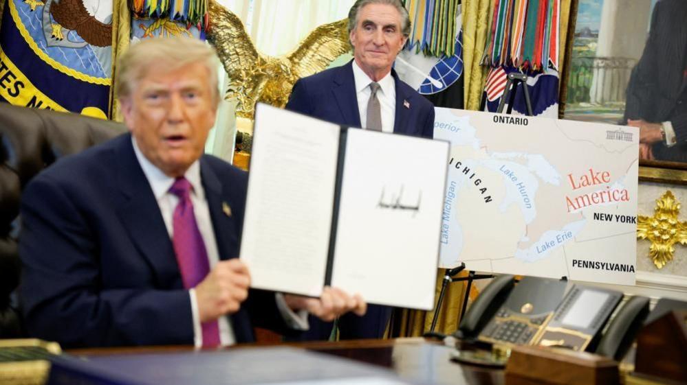 Trump Renames Lake Ontario to Lake America Amid Trade War