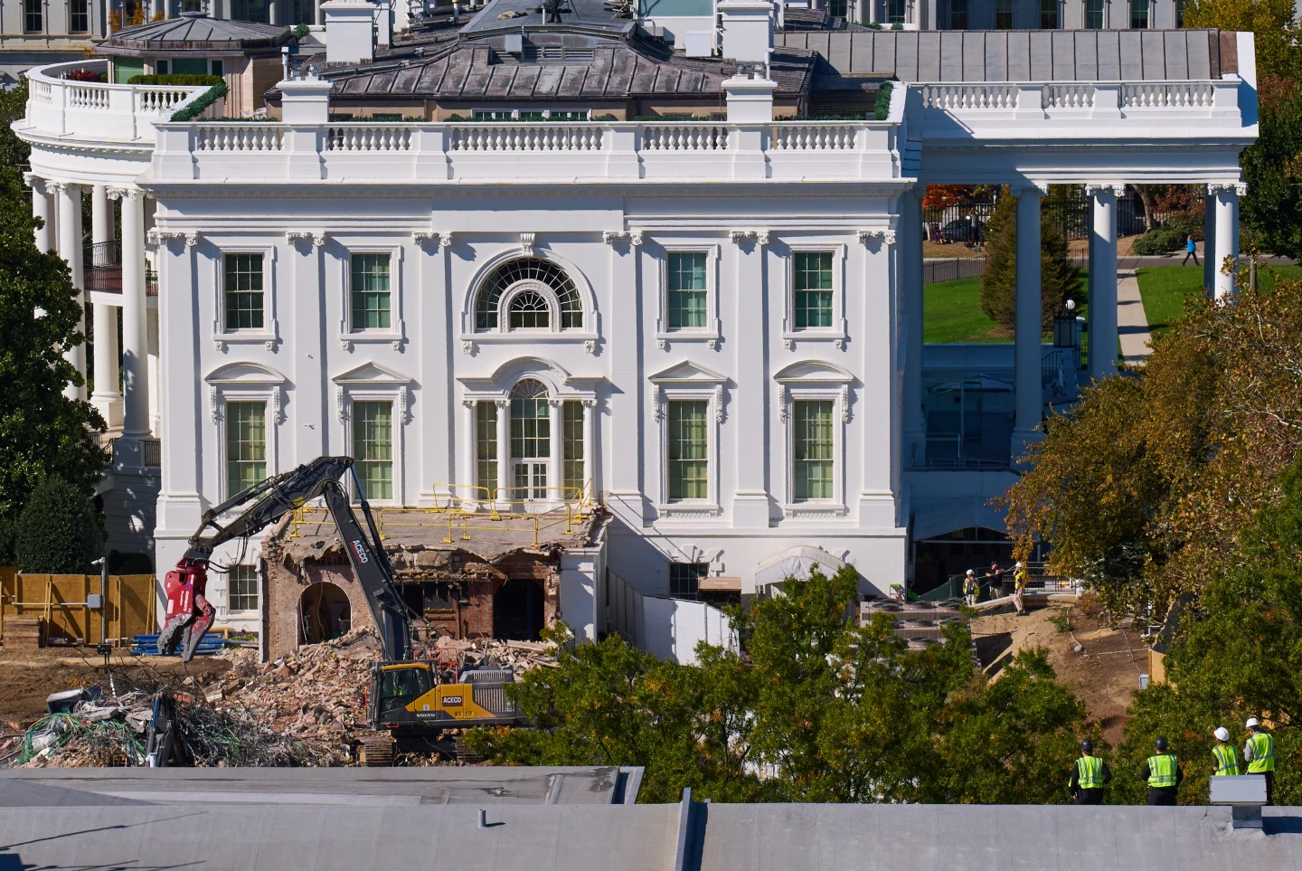 Bye-Bye, East Wing! Trump Tears It Down for New Ballroom