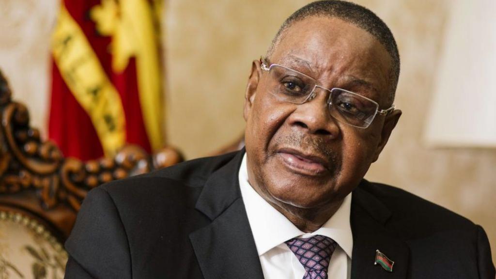 Malawi President Peter Mutharika in South Africa