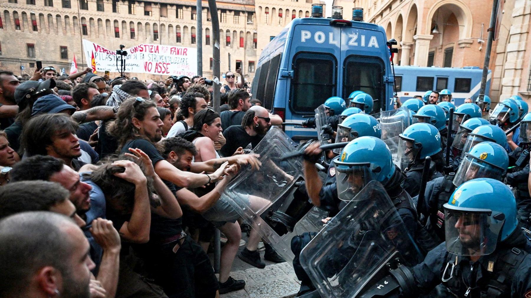 Bologna Clashes: A Protest After a Man's Tragic Death