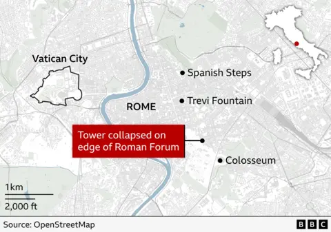 Tower Collapse in Rome Sparks Rescue Operation