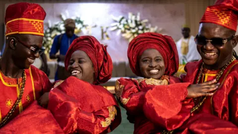 Twin Love: Nigerian Twins Tie the Knot in a Joyful Joint Wedding