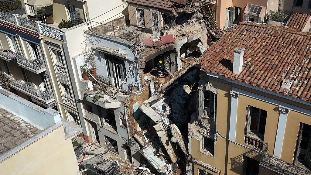 Explosion in Athens Demolishes Historic Building, Killing Two & Leaving Others Missing
