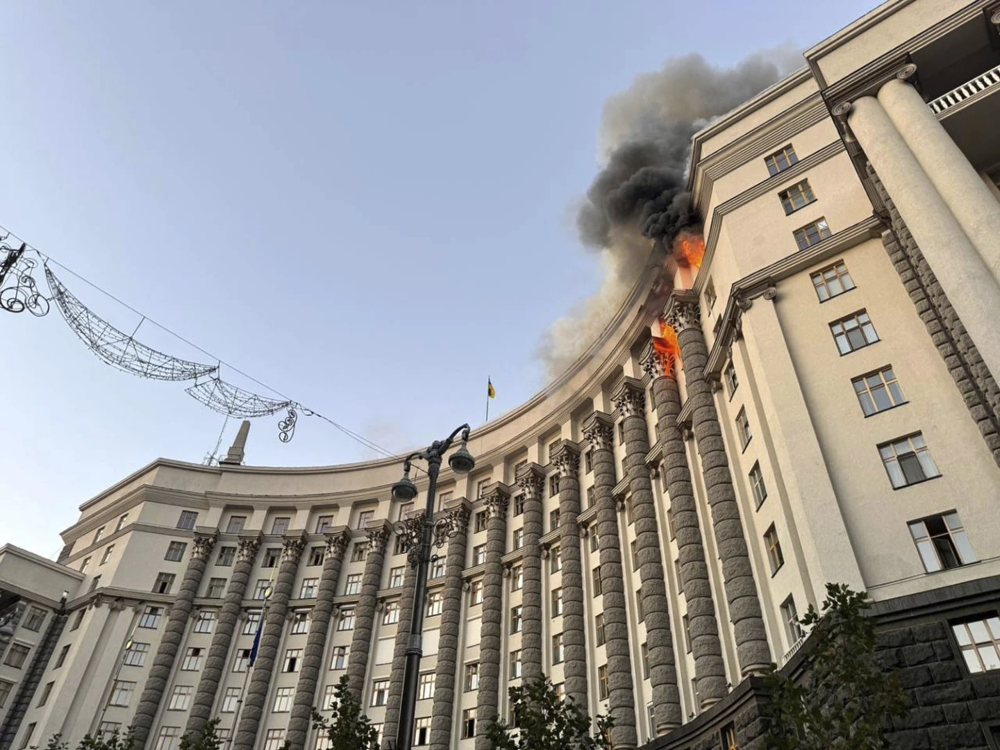 Kyiv Officials Showcase Damage from Massive Russian Drone Attack