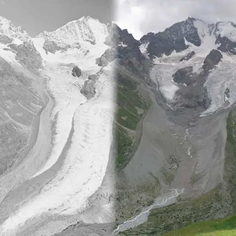 Glaciers on the Brink: Shocking Before-and-After Images Reveal Climate Crisis