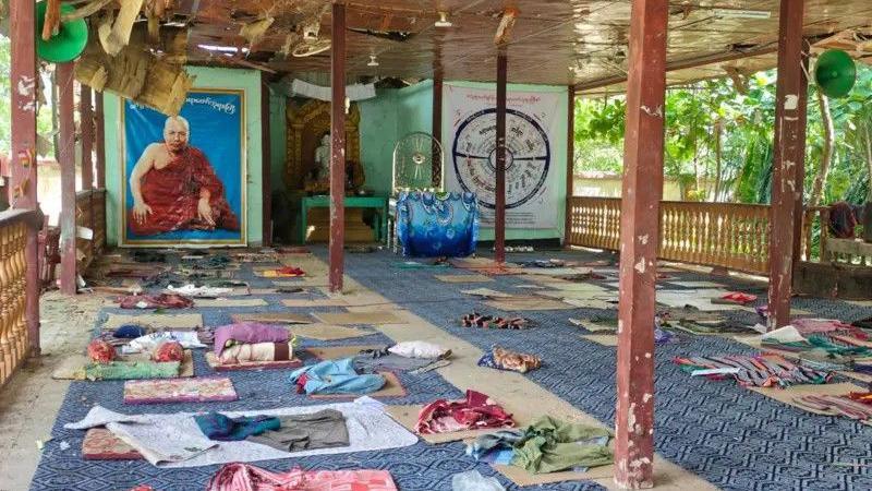 Myanmar military strikes monastery, 14 elderly killed