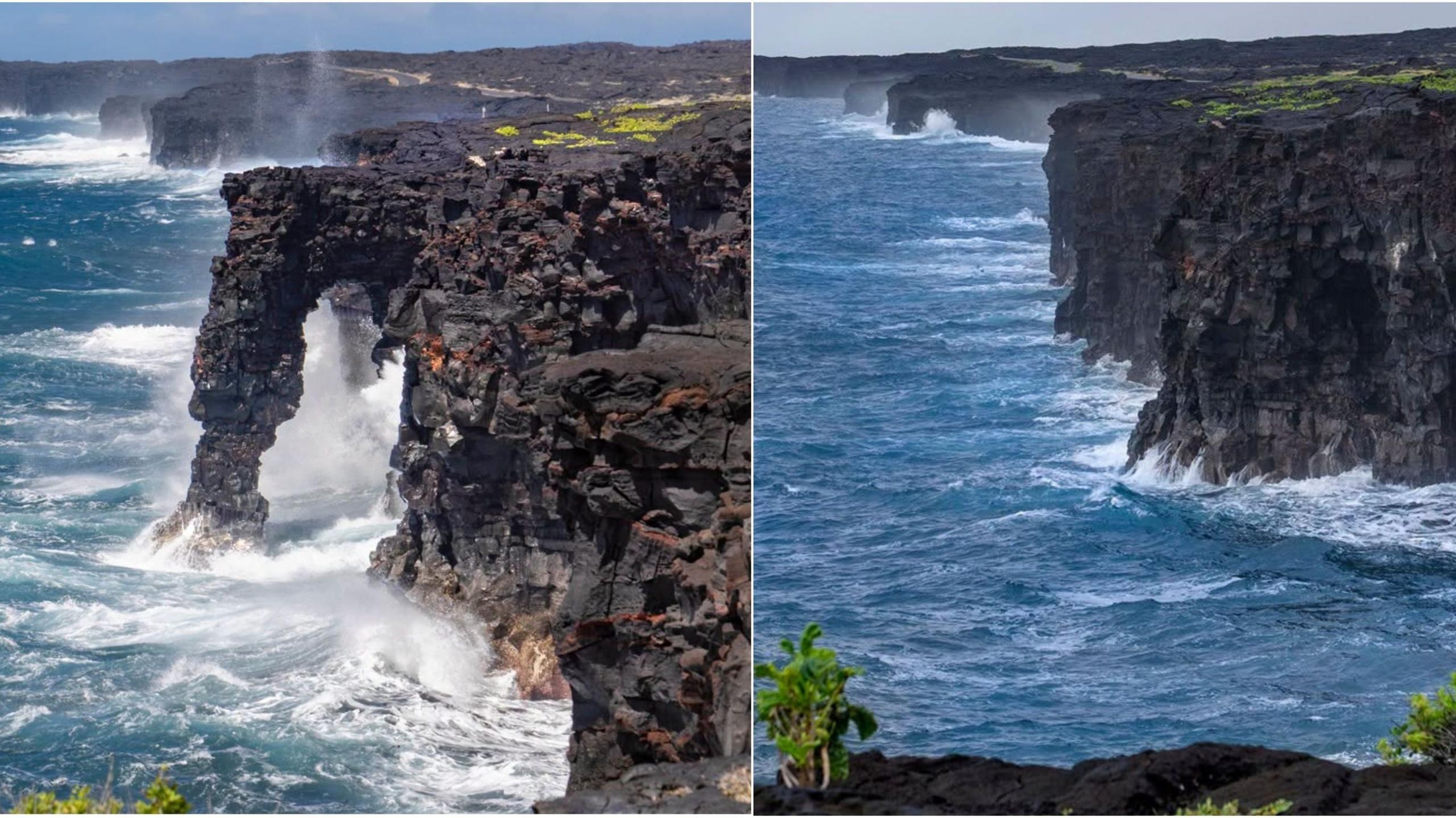 When Giants Fall: Hawaii’s 550-Year-Old Sea Arch Crumbles Into the Ocean
