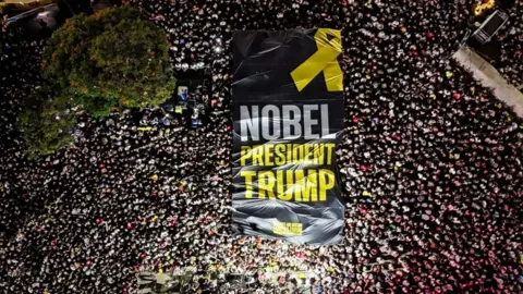 Tel Aviv Rally Cheers Trump As Hostage Release Looms