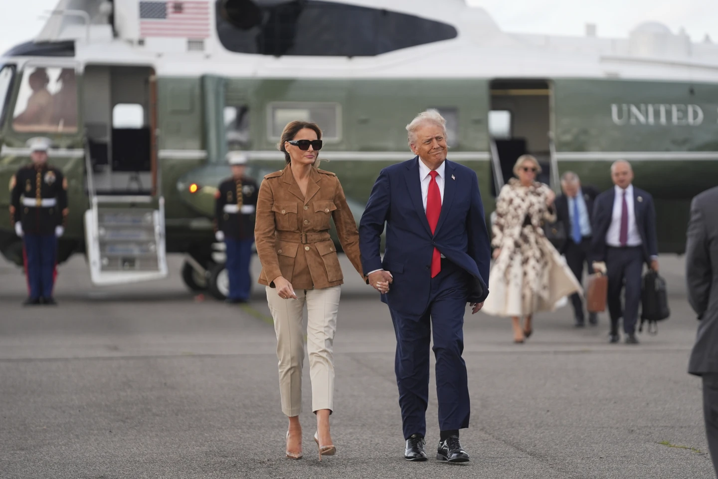 Man Arrested for Aiming Laser Pointer at Marine One with Trump on Board
