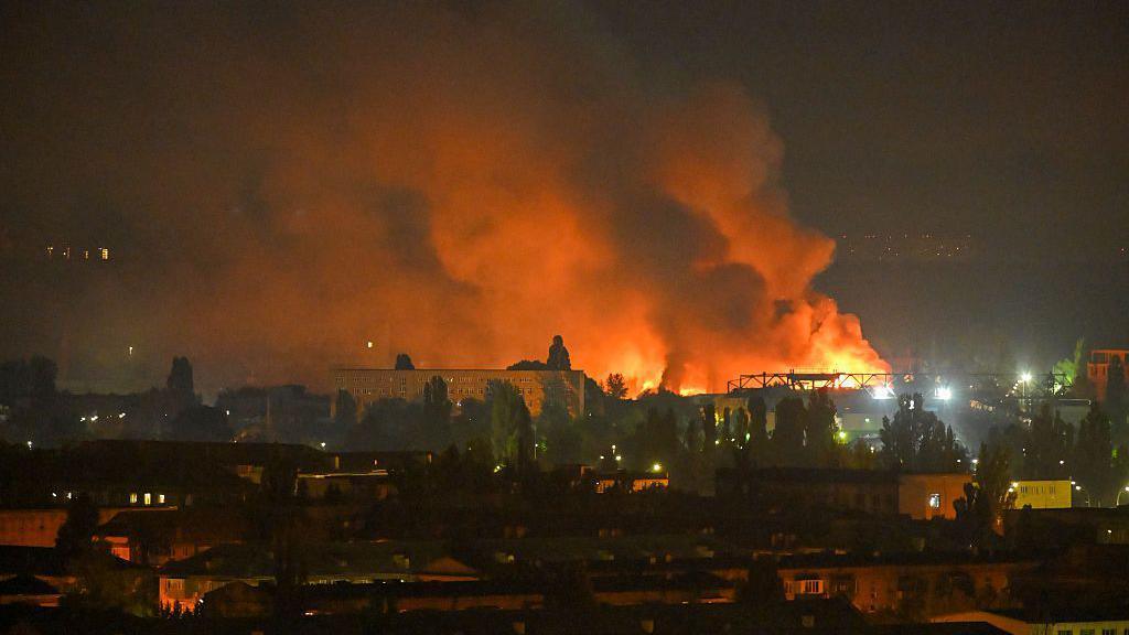 Ballistic missile strike hits Kyiv, one death, 12 injured